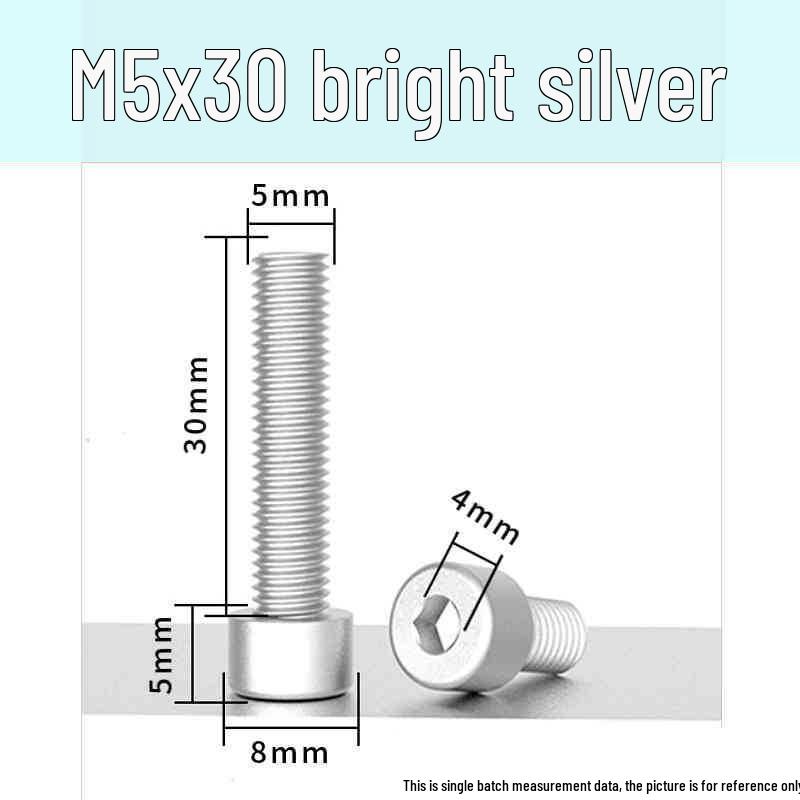 Śruby z łbem walcowym z gniazdem sześciokątnym z anodowanego aluminium M5 - Lekkie, Trwałe, Odporne na zużycie