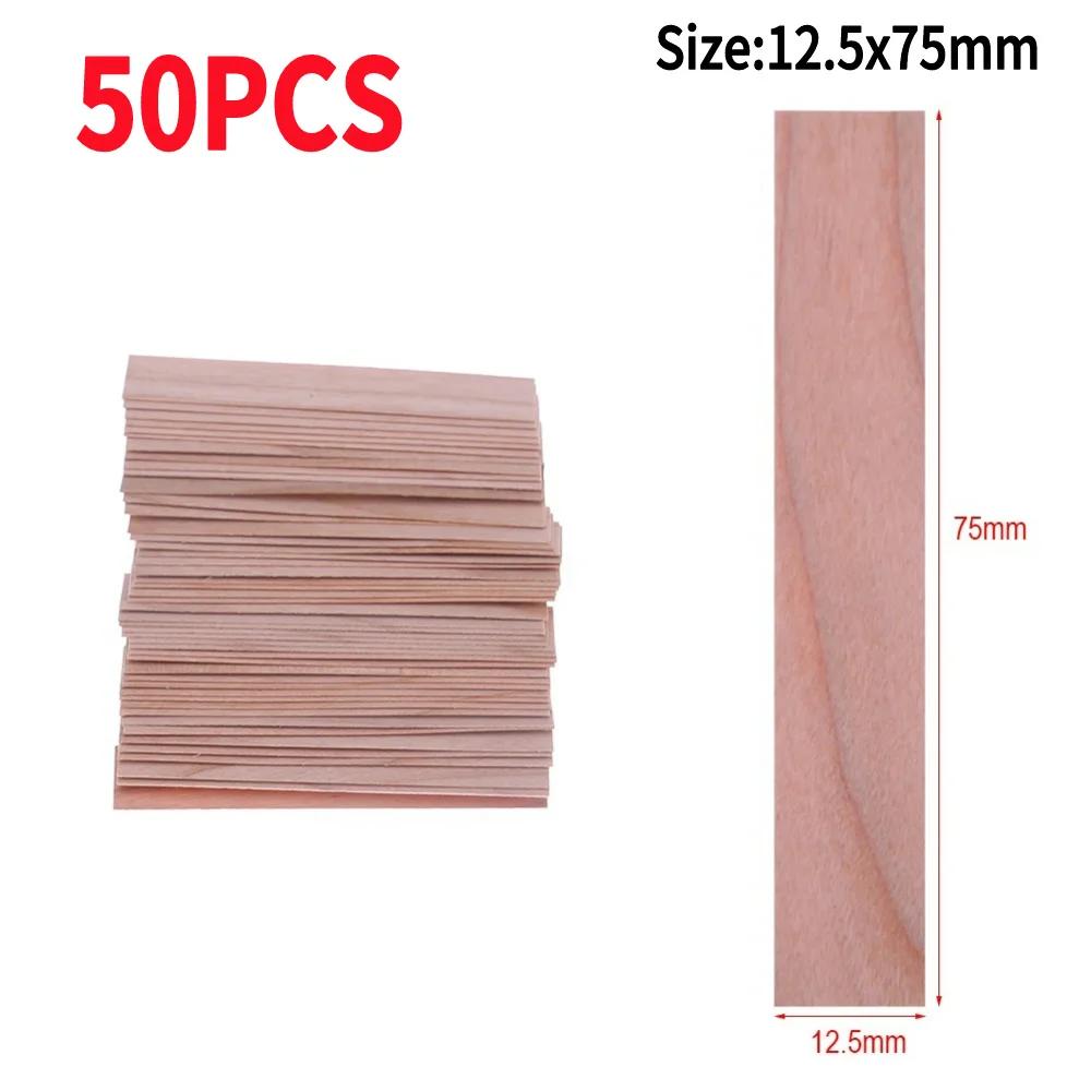 50/100 STuks Houten Kaarsenlonten Rookloze Kaarsenlonten Handgemaakte Kaarsen Soja of Soja Paraffine voor DIY Kaarsen Maakbenodigdheden Gereedschap