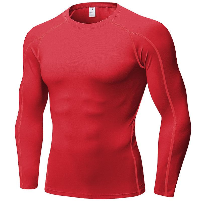 Men's PRO Quick-Dry Long Sleeve Sports Tights for Running, Training, and Basketball