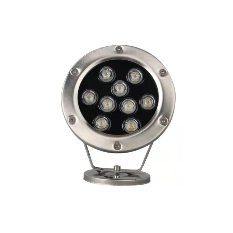 24V Waterproof Colorful LED Swimming Pool Light Scenic Fish Pool Spotlight Stainless Steel LED Underwater Lights