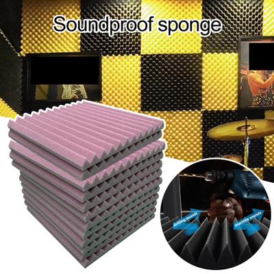 12 Pcs Soundproof Foam Panels 1 X 12 X 12 Inches High-Density Studio Acoustic Wall Panels for Walls Sound Absorbing Panels Sound Insulation