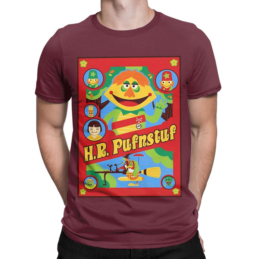 hHR Pufnstuf poster red Novelty Graphic 100 Cotton TShirt hHR Pufnstuf Tops Tees For Unisex