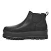 UGG Stivaletti alla caviglia alla moda in pelle pieno fiore Merino con suola spessa Stivaletti da donna Neri 1130490-BLK