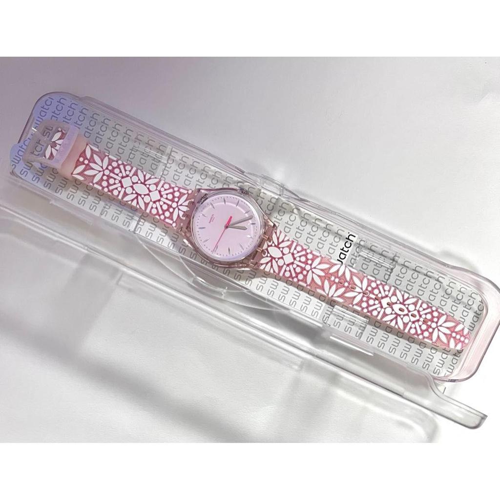 Used Relisting OK! ! [Popular Sold Out Model] SWATCH SUOP109 [Watch FLEURIE] Originals Fleurie