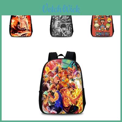 Mochila One Piece Para Crianças Com Material de Nylon E Alças Ajustáveis Para Escola E Uso Diário