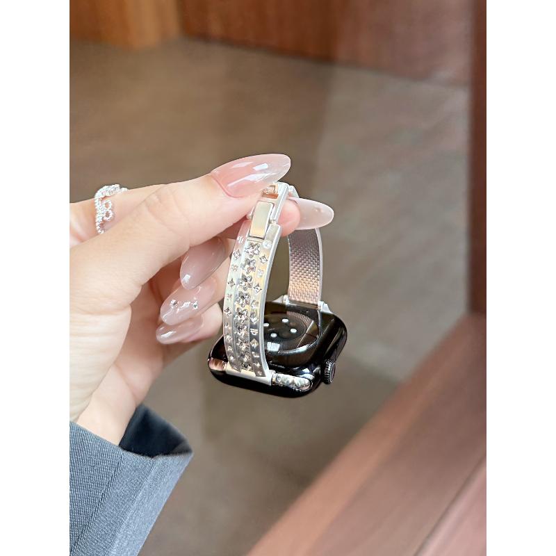 Nice Bling Metal bracelet For Apple Watch Series 11/10/9/8/7/6/5/SE3 40mm 41mm 42mm 44mm 45mm 46mm Strap