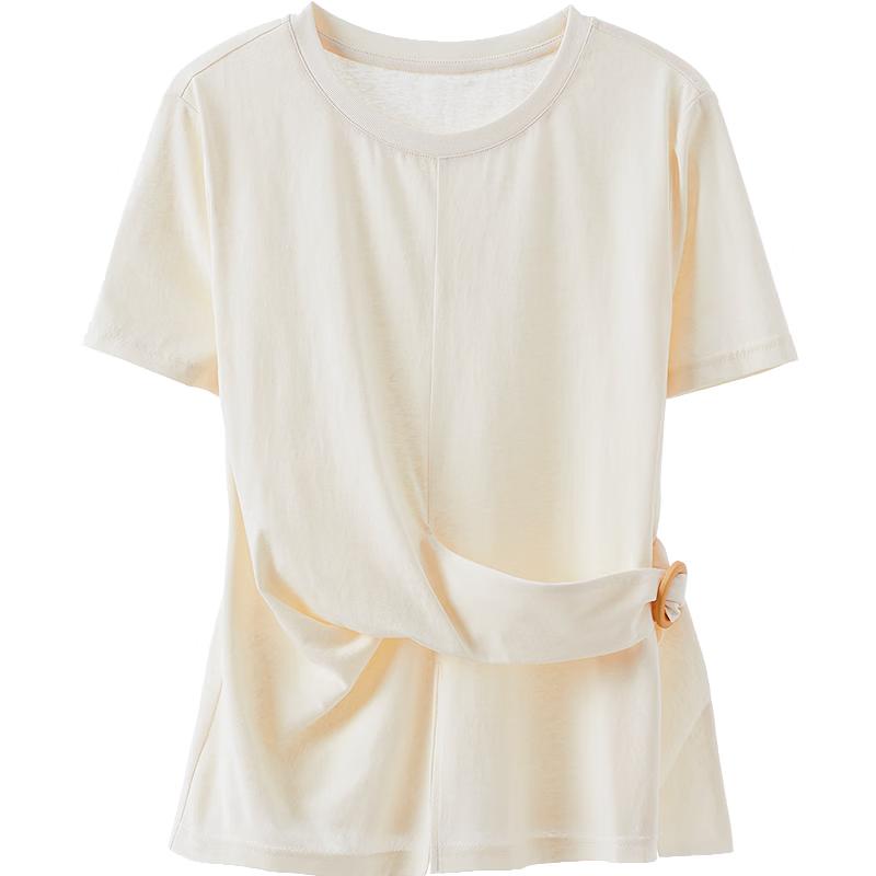 Betu Women's Waist-Tie Short Sleeve T-Shirt