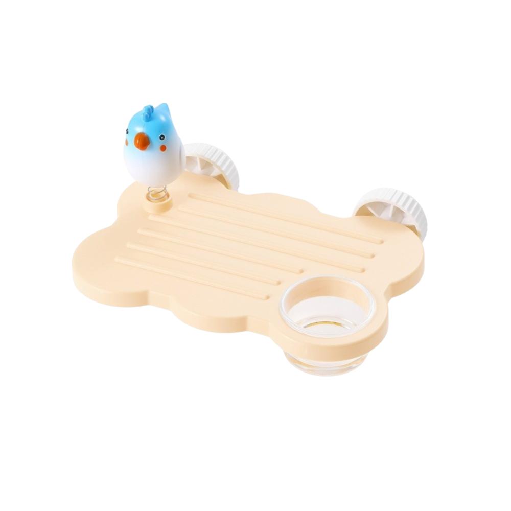 Rectangle Parrot Perch Stand Anti Slip Hanging Feeding Platform Cage Accessories синий