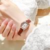 Women' Watches Oval Dial Quartz Wristwatch Leather Strap Student Watch