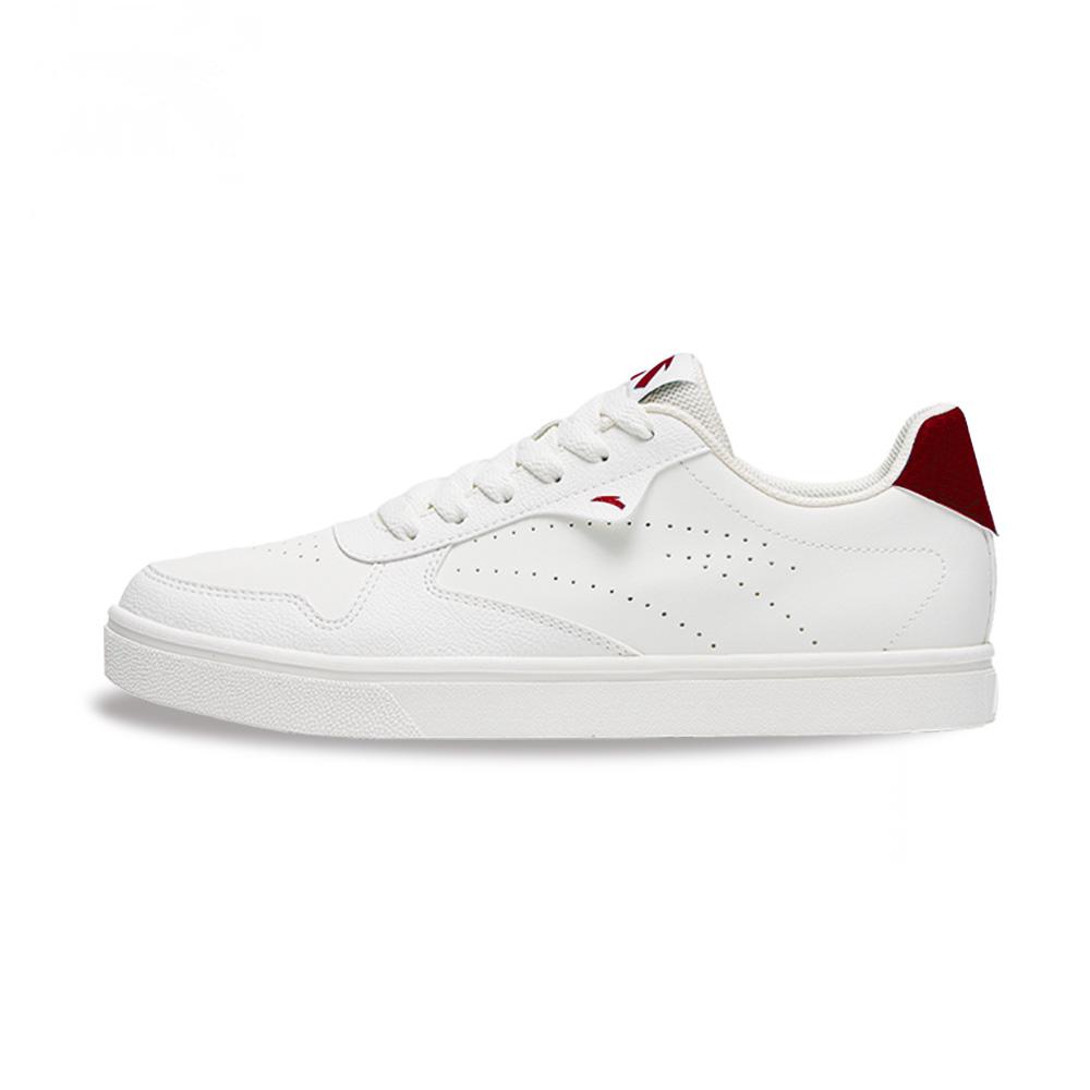 

Anta Slip Resistant, Abrasion Resistant, Lightweight Low top Skateboard Shoes Men s White Red 43