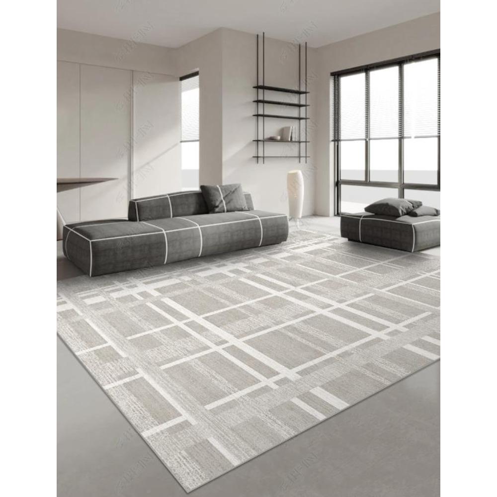 Japanese Style Carpets for Living Room Light Luxury Bedroom Decor Large Area Carpet Home Gray Anti-slip Mat Washable Lounge Rug
