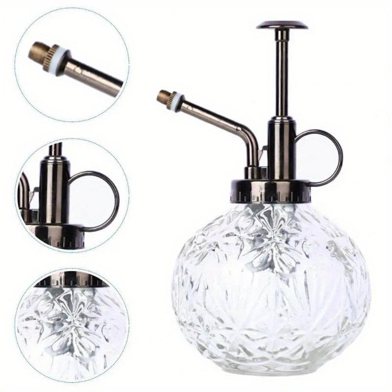 1PC Vintage Mini Spray Bottle Retro Translucent Glass Anti-slip Bottom Watering Can Sprinkler Bottle for Gardening