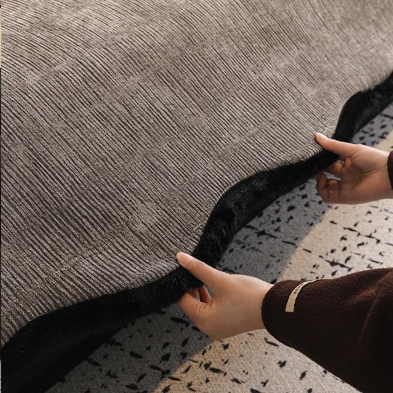 Special-Shaped Rough Edge New Sofa Cushion Universal In All Seasons Chenier Non-Slip Cover Leather Sofa Cover Non-Slip