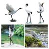 Außenkran-Skulpturen Kran-Ornamente Außendekoration Tierfigur für Innen Hinterhof Tischplatte Hof Schwimmbad