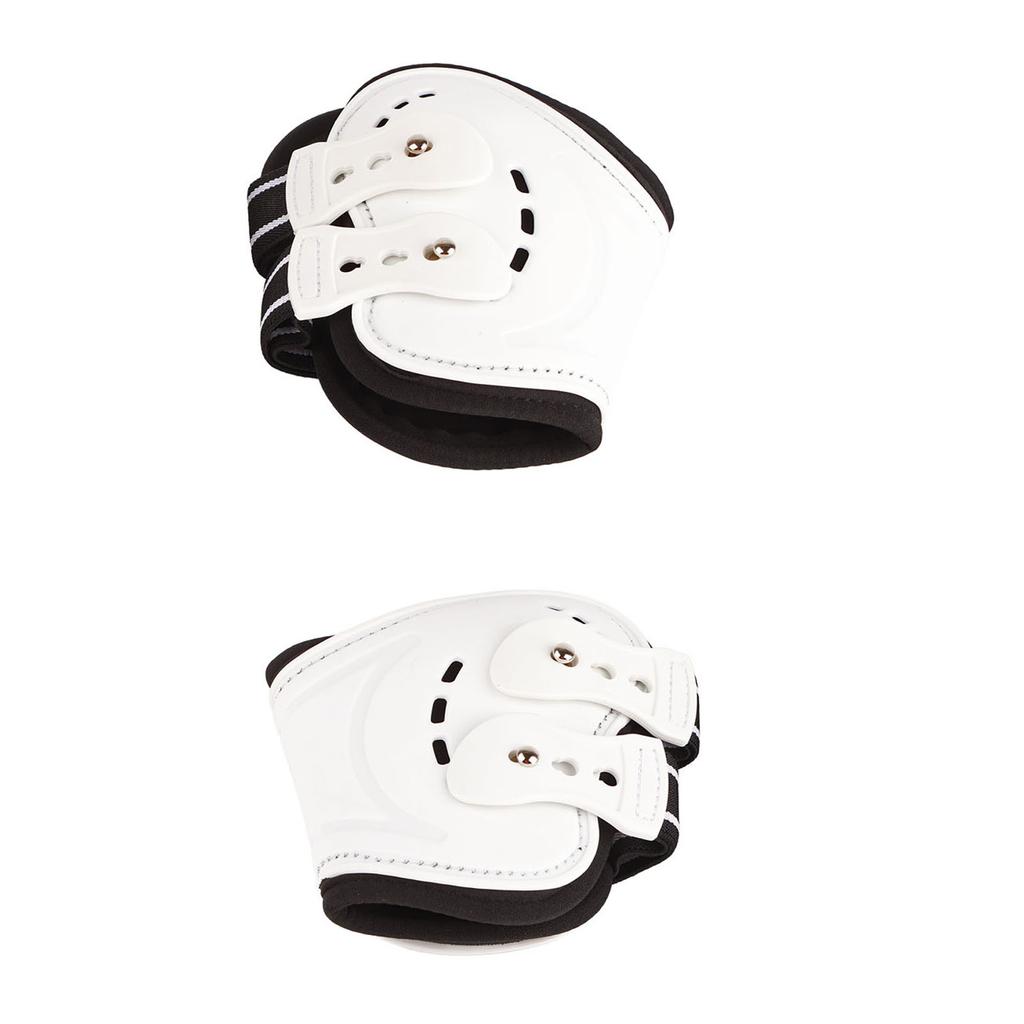Horse Fetlock Boots Impact Resistant Breathable Horse Hind Leg Boots for Horse Protective Equipment White
