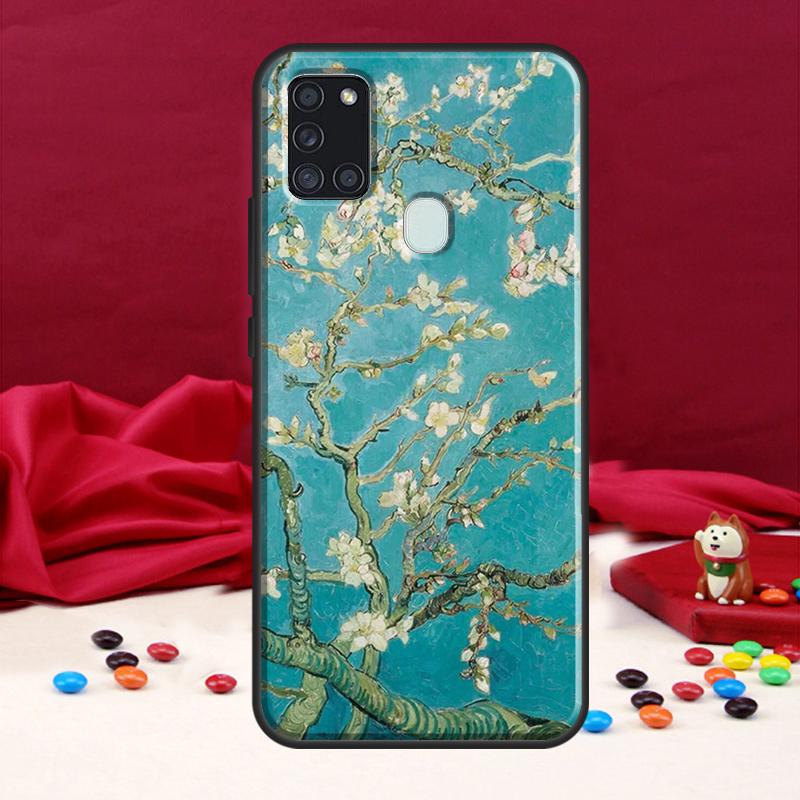 Oil Painting Boho Flower Art Case For Samsung Galaxy A34 A54 A14 A12 A52 A22 A32 A42 A72 A13 A33 A53 A50 A51 A71 Coque