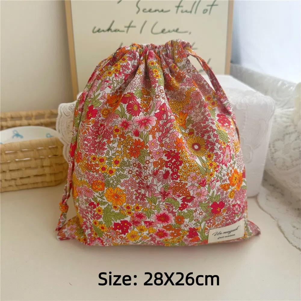 Underwear Clothing Underwear Drawstring Bags Cotton Cosmetic Bags Portable Storage Bag  Travel