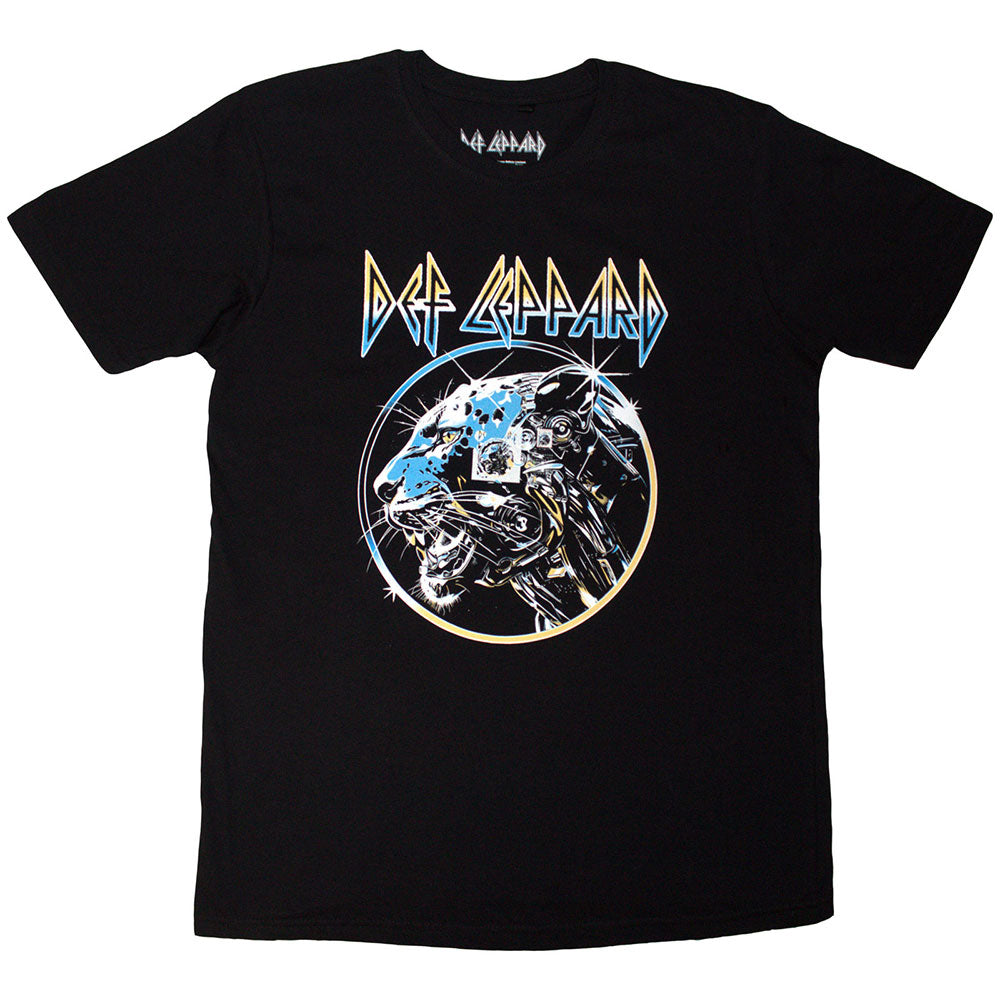 Def Leppard TShirt Metal Leopard Black OFFICIAL NEW S