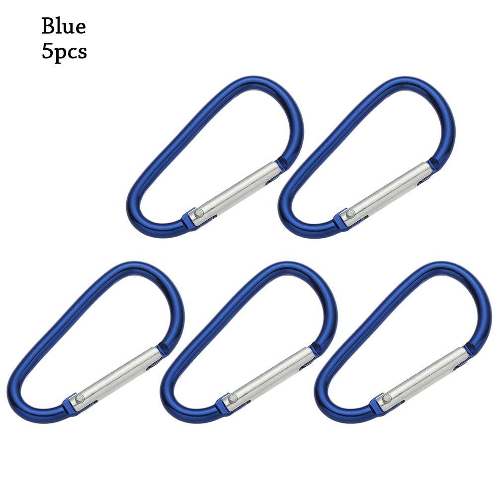 Flerfarget aluminiumsutstyr Legering karabiner Klatreknappspenne nøkkelring Camping Vandring Krok