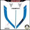 Body Lacquer Sticker Decorative Printmaking Waterproof Tank Sticker Modified Paste Film Non-adhesive Suitable for Yamaha MT09