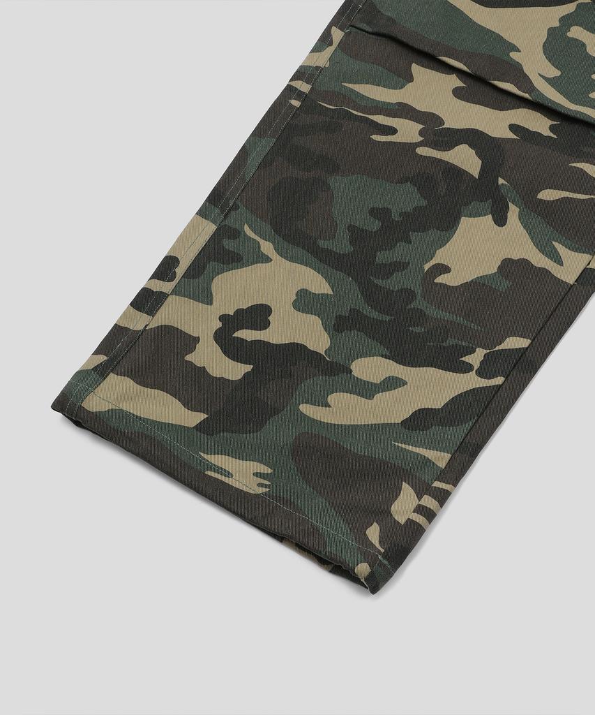 SLOW RECORD HOUSE Double Pintuck Cotton Pants_Camo (Vintage Green)