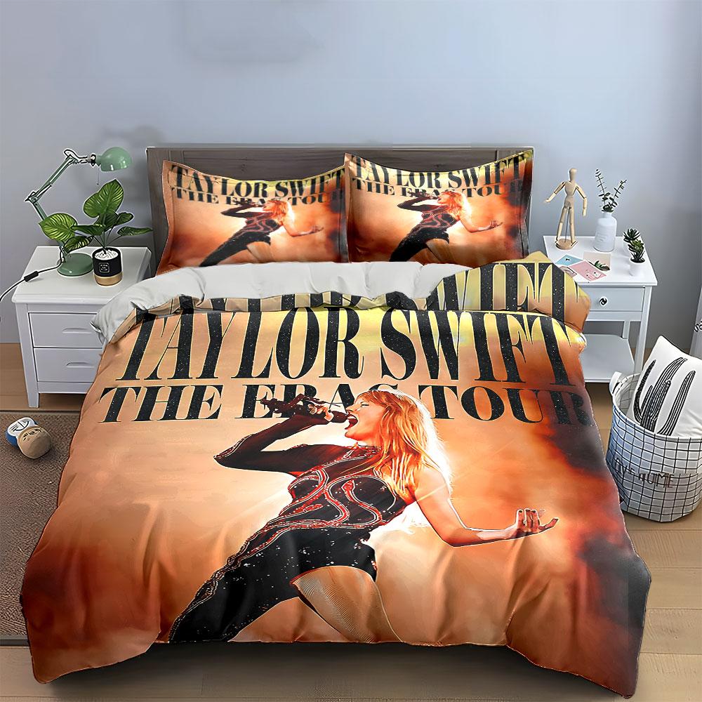 Concert Tour Singer Graphic Bedding Duvet Cover Set Duvet Cover Pillowcases (1*Duvet Cover 2*Pillowcases, Without Duvet Insert)