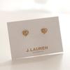 J.Lauren 11G0176 14K Gold Heart Earrings