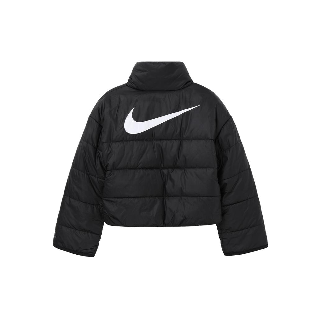 Nike Bavlněná oboustranná bunda na zip s potiskem loga Dámské svrchní oblečení Černá DQ6864-010