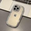Luxury Transparent Soap Soft  Phone Case For iPhone 17 Air 16 15 14 13 12 11 Pro Max Plus 17 Pro Camera ProtectionAirbag Cover
