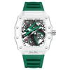 UTHAI BK145 Fashionable Man watch, transparent hollow wine barrel shaped quartz watch, waterproof clock gift watches for man