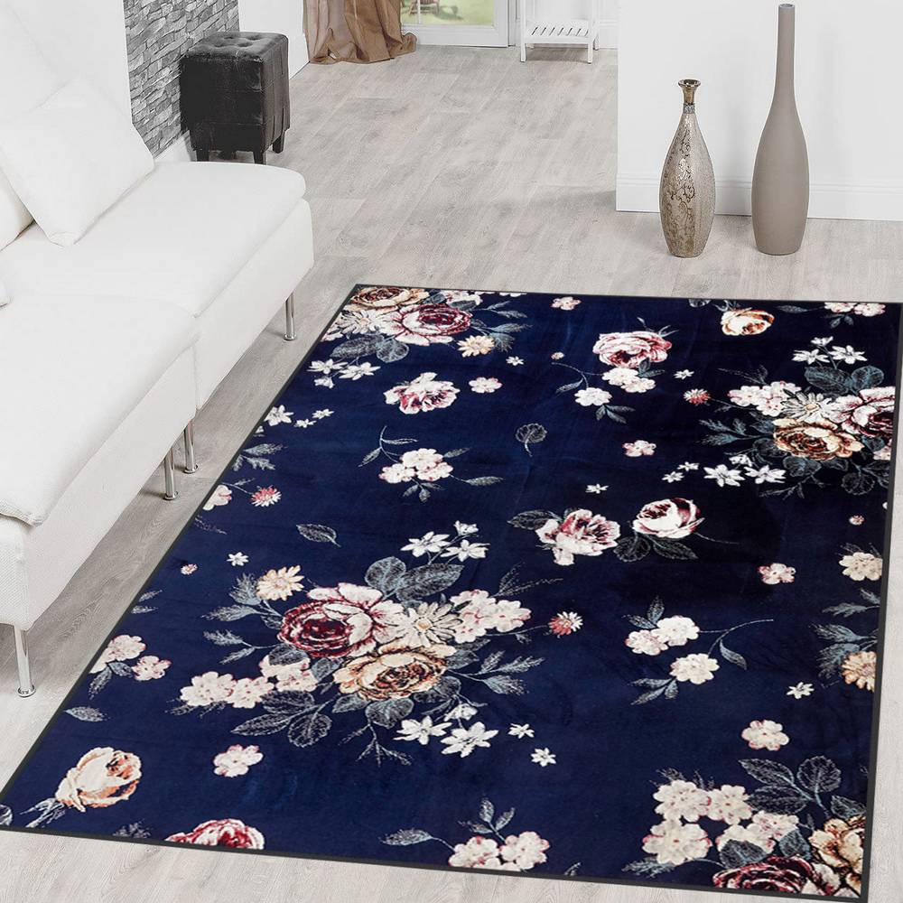

Eliana Home Моющийся ковер с принтом LNA1408 50x80 тёмно-синий