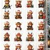 Festive Room Car Ornaments 2026 Highland Cow Christmas Advent Calendar, 24-Day Acrylic Countdown Ornament Set with Classroom Exchange Gifts