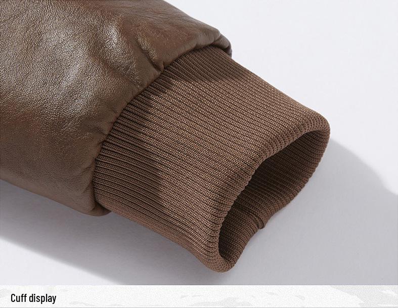 Men's European-American Winter PU Leather Jacket - Velvet Lined, Slim Fit, Lapel Style Outerwear.