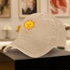 Vintage Washed Distressed Baseball Cap with Retro Sun  The Sun is Trying to Kill Me Print  Lightweight Unisex Adjustable Sna