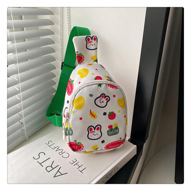 

Сумка Дитячий рюкзак через плече 2024 Новий весняний мультфільм Милий кролик Нагрудна сумка Сумка для батьків і дітей зелений