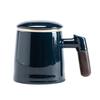 Jade porcelain office mug with lid filter tea water separation teacup ceramic mug portable gift box gift tea set