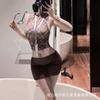 Sex Underwear Sexy Plaid Secretary Suit Pure Desire Qqny Temptation Hip Skirt Free Uniform Woman