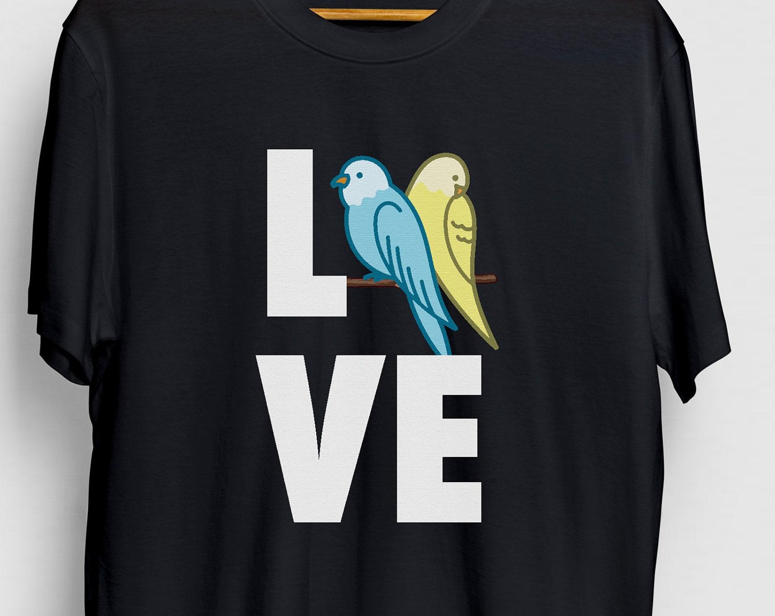 Parakeet Shirt, Parakeet Mom Shirt, Parrot Owner T-Shirt, Parakeet Gifts Unisex T-shirt L