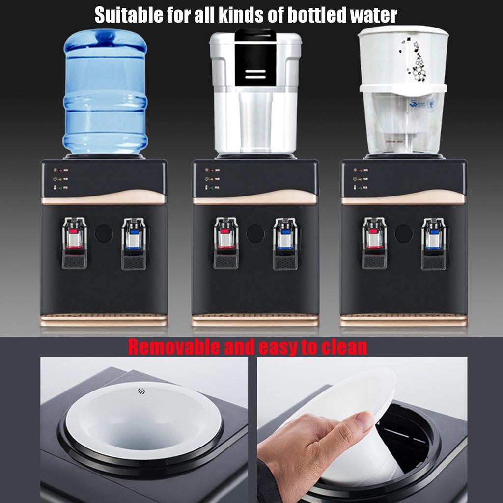220V 550W Electric Water Dispenser Desktop Cold Hot Ice Water Cooler Heater Drinking Fountain for Home Office Coffee Tea Bar