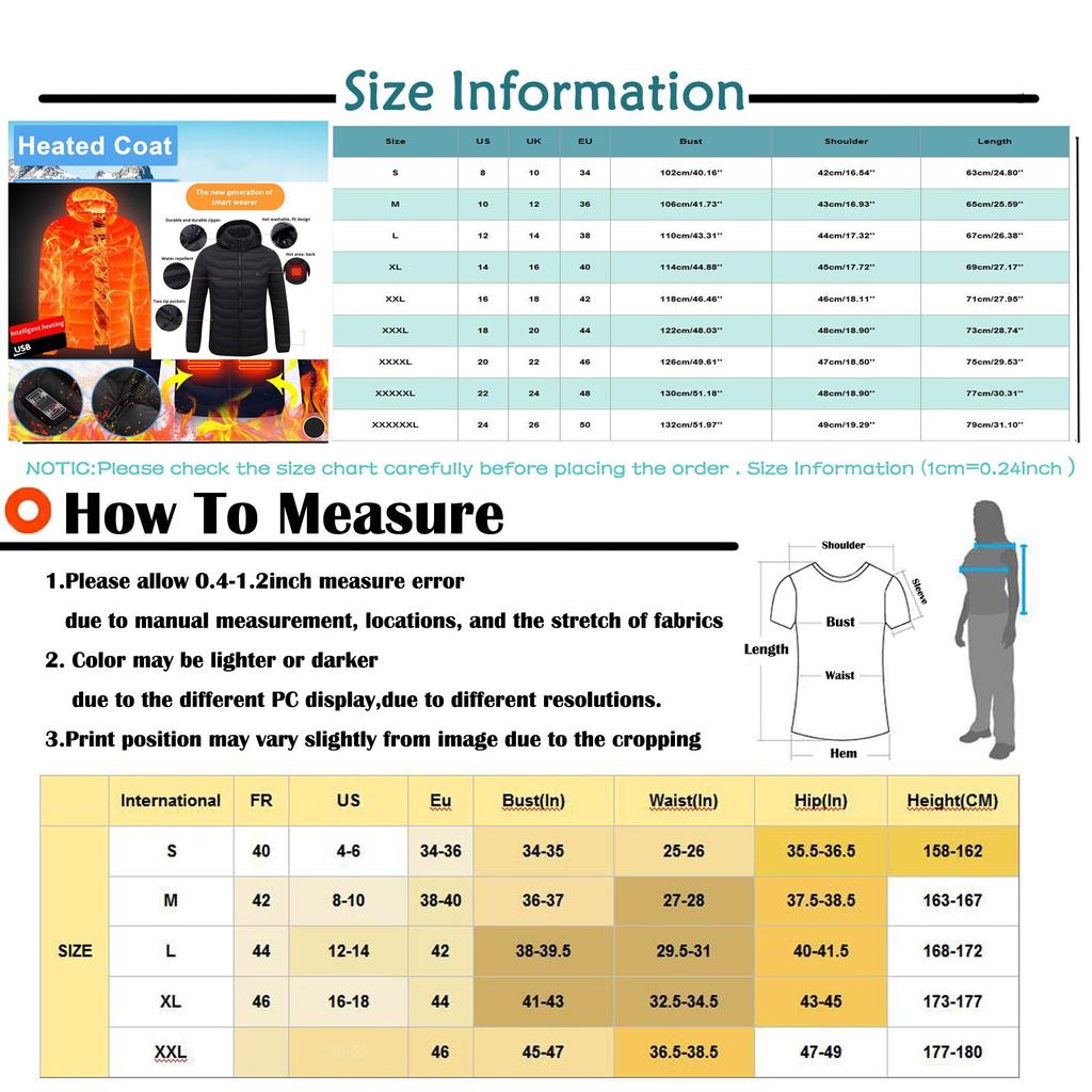 Newly Upgraded  Control 9 Heating Vest Constant Temperature Intelligent Electric Heating Coat