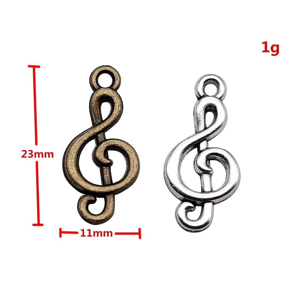 Jewelry Crafts Music Note Charms Alloy Pendants For Concert Collector