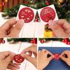 3.8cm Christmas Sticker Roll - Gift Box Sealing Labels for Holiday Decoration