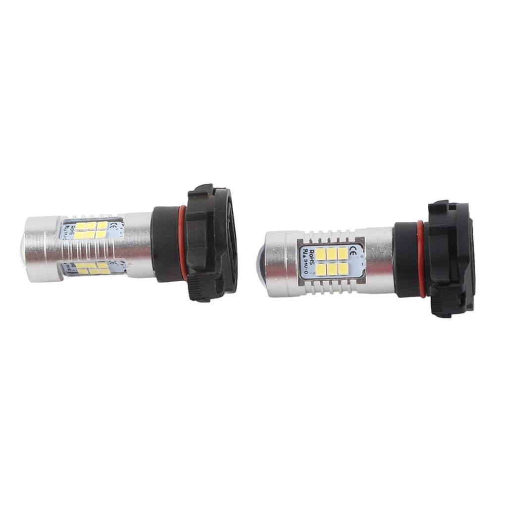 2x White 5202 H16 Fog Or Daytime Running Lights High Power LED Bulbs For Car Truck Motorcycle Boat RV Trailer