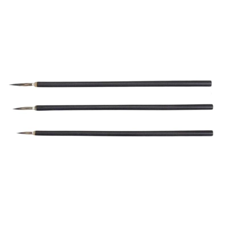 3Pcs Professional Calligraphy Brush Wood Handle Chinese Painting Brushes for Calligraphy Antithetical Couplet Writing 1