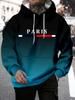 The New Men's Hooded Sweatshirt for the Autumn of 2025 Is Casual and Fashionable The 3D Letter Print Is Soft and Comfortable