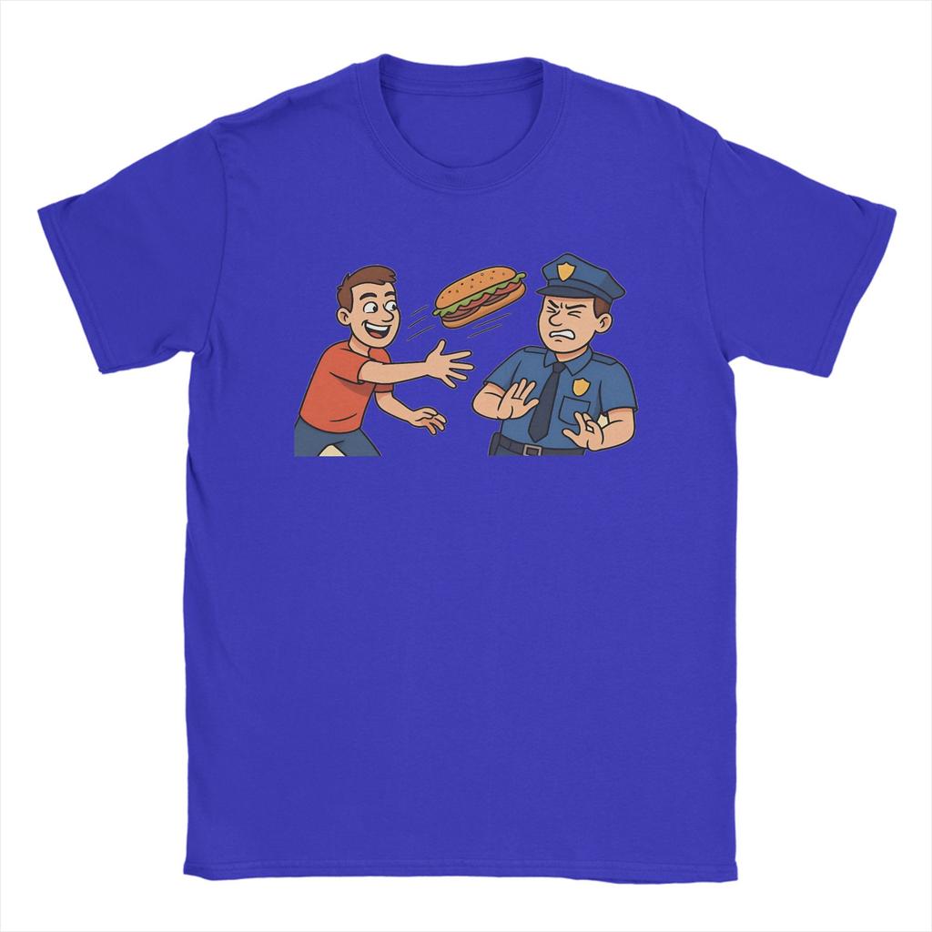 Dc Sandwich Guy T Shirt Summer  Trendy Cool T Shirts Men Pure Cotton Comfortable Oversized Top Tees Short Sleeve Y2K Retro