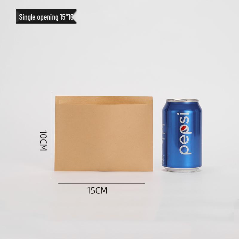 Oil-Proof Kraft Paper Food Bag for Pancakes, Roujiamo, Shaobing, and Barbecue Snacks