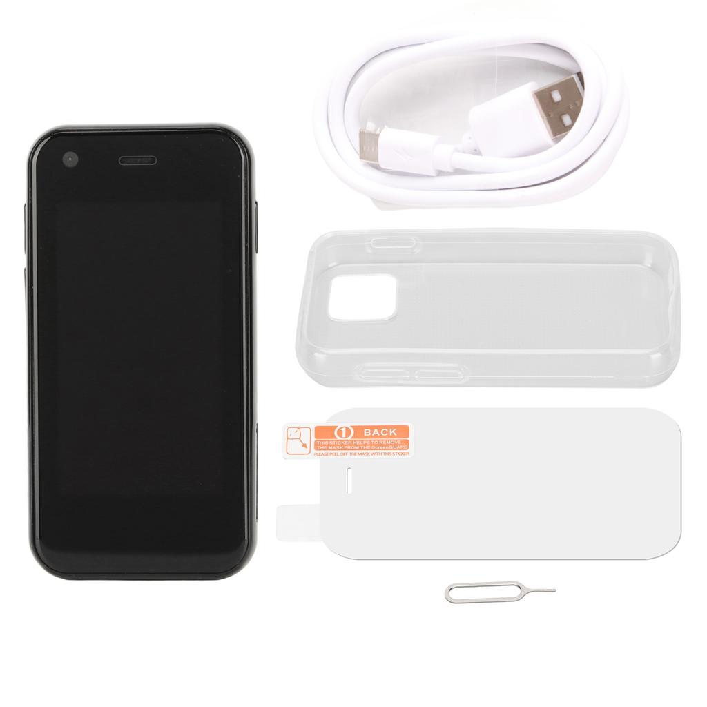 XS11 Mini Handy 2,5 Zoll WiFi GPS 1GB 8GB Quad-Core für Android Smartphone für Studenten Schwarz