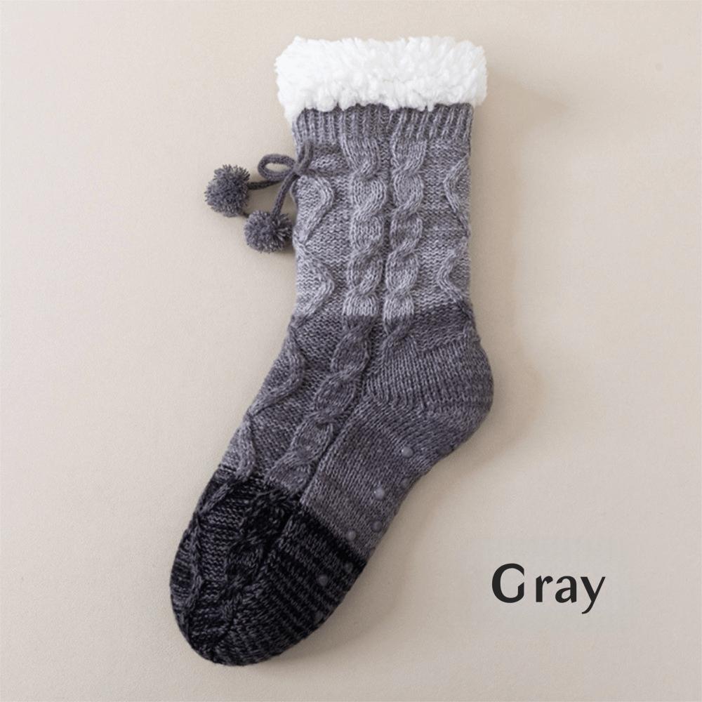 Silikonové protiskluzové ponožky Zesílené termální podlahové ponožky Nové teplé ponožky do bot Zima