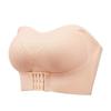 Plus Size Strapless Push-Up Front Buckle Wedding Lingerie Bra - Invisible, Non-Slip & Beautiful Back Design